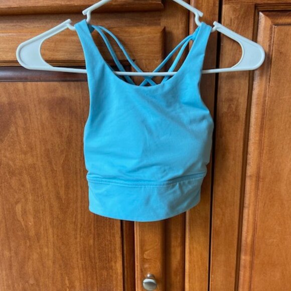 Lululemon Bra Blue Bra Size 0 Retail $68 - Picture 1 of 2